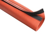 Techflex fire flex wrap high temperature sleeving in red color